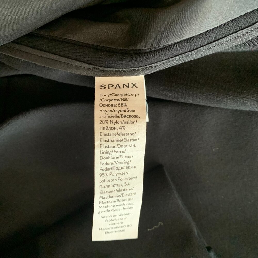 NWT SPANX The Perfect Collarless Oversized Pointe Navy Blue Blazer Size M - Picture 5 of 15